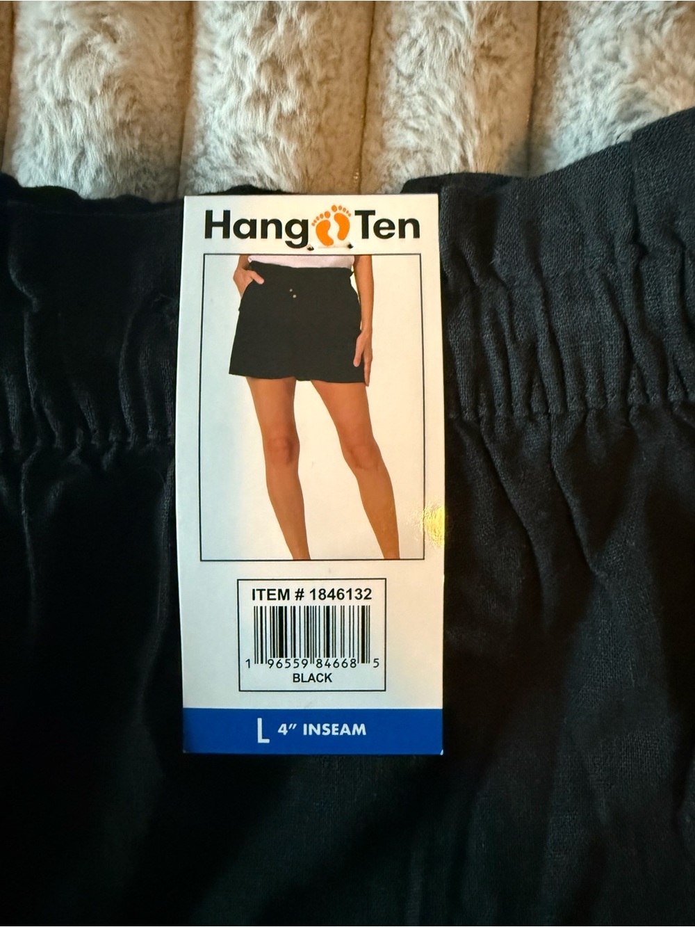 Hang Ten Black Shorts with Elastic Waistband